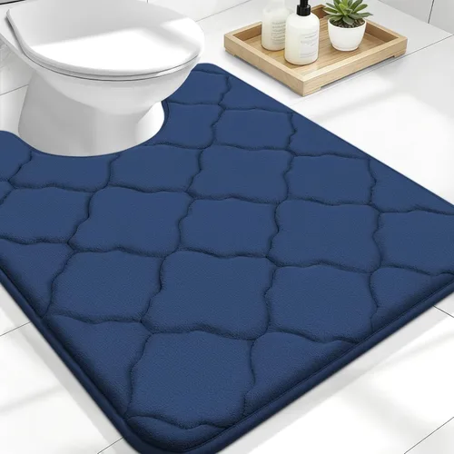 Miniatura 315 de OLANLY Alfombra de Baño de Espuma Viscoelástica de 24 x 16 pulgadas, Ultra Suave y Absorbente, Alfombras de Baño Antideslizantes, Cómodas, Lavables