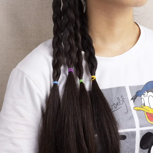 Miniatura 4 de Mr. Pen - Bandas de goma para el cabello de colores surtidos, paquete de 2400, mini lazos elásticos para cabello y niñas