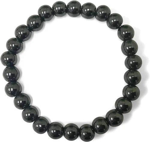 Miniatura 255 de Gem Avenue Handmade Round Bead Stretch Bracelet Unisex Natural Stone Beaded Jewelry for Men & Women, Elastic Wristband for Daily Wear