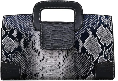 Miniatura 17 de ZLMBAGUS - Bolso de mano para mujer, diseño vintage con solapa y asa, de piel sintética, para llevar al hombro