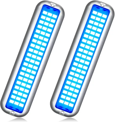 Miniatura 12 de BASIKER BS1 - Luz LED marina para barco (2 x 1200 lm, 27 LED), 10-36 V, acero inoxidable 316, IP68, aire o bajo el agua, montaje en superficie