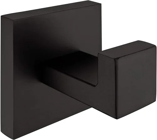 Miniatura 8 de Nolimas Gancho para toallas de baño de acero inoxidable a prueba de óxido, gancho para toallas para colgar en la pared, cuadrado para inodoro, Negro