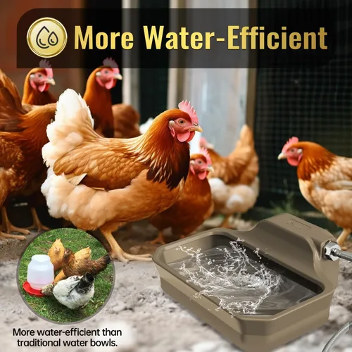 Miniatura 5 de Dispensador automático de agua de 135 onzas para perros grandes, dispensador de agua patentado para perros al aire libre, alimentador automático