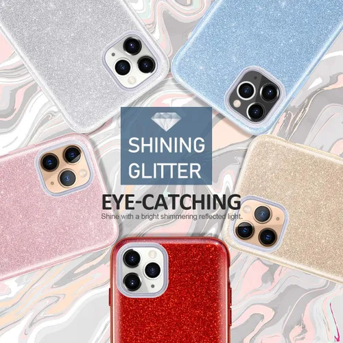 Miniatura 8 de MATEPROX Funda protectora compatible con iPhone 11 Pro Max, bonita funda protectora Bling Sparkle para iPhone 11 Pro Max de 6.5 pulgadas