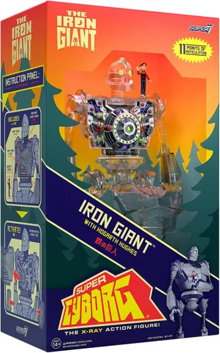 Miniatura 7 de Super7 El Gigante de Hierro Súper Cyborg - Figura de acción de El Gigante de Hierro (Transparente)