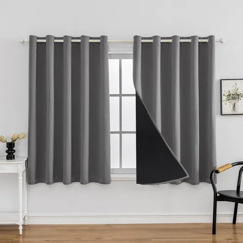 Miniatura 48 de Anytime Juego de 2 paneles de cortinas 100% opacas, con aislamiento térmico para dormitorio, paneles de sombreado completo