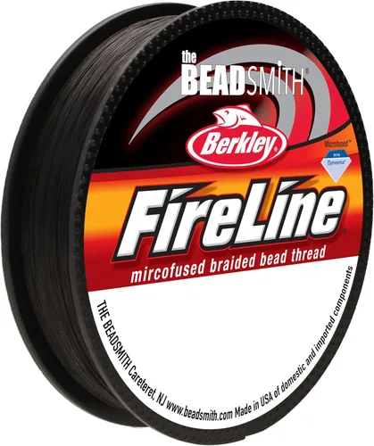 Miniatura 14 de The Beadsmith Fireline by Berkley - Hilo trenzado microfusionado - Prueba de 4 libras, diámetro de 005"/.12mm, carrete de 50 yardas, color cristal