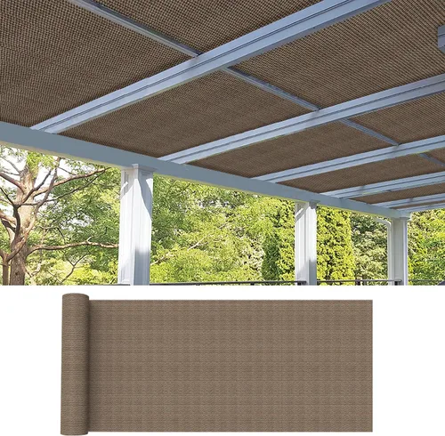 Miniatura 2 de Tela de sombra para exteriores de 8 x 25 pies, rollo de tela con 95% de bloqueo UV, para pérgola, cochera, patio, terraza, toldo, jardín, patio