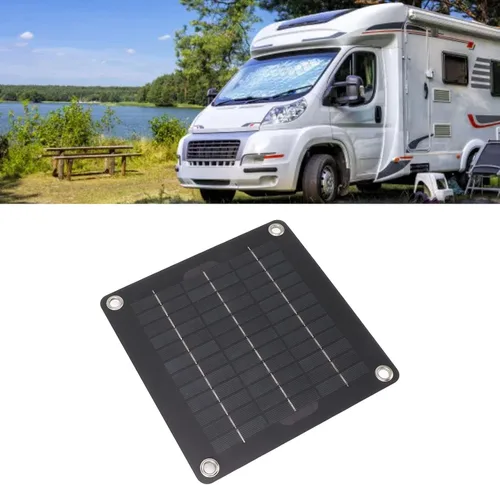 Miniatura 3 de Kit de panel solar, kit de panel solar portátil de 10 W, mantenedor de batería solar de 12 V con adaptador de encendedor de cigarrillos clip