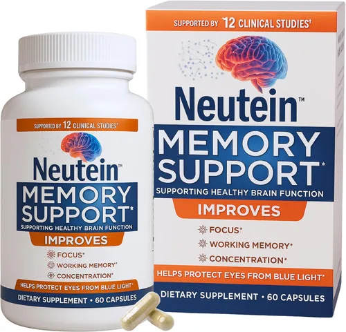 Suplemento cerebral para la memoria, la concentración y la concentración. Potenciador natural del cerebro para la función cognitiva y la salud