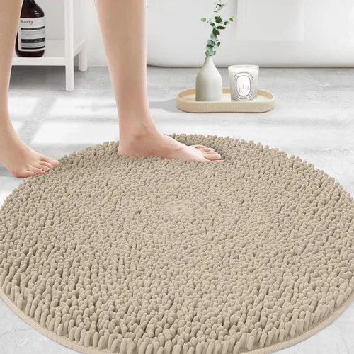 Miniatura 43 de MAYSHINE Alfombra de Baño de Chenilla Afelpada Extra Suave, Súper Absorbente, Alfombra de Baño Antideslizante Microfibra Esponjosa