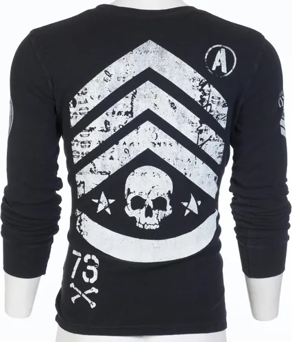 Miniatura 9 de Archaic by Affliction - Camisa térmica de manga larga para hombre, Negro