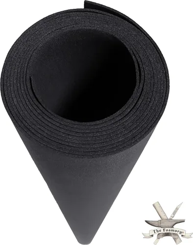Espuma EVA de Retención de Forma para Cosplay - 1mm de Grosor (Negro) X-Grande 35”x59” Hojas de Espuma EVA de Alta Densidad para Artesanías -