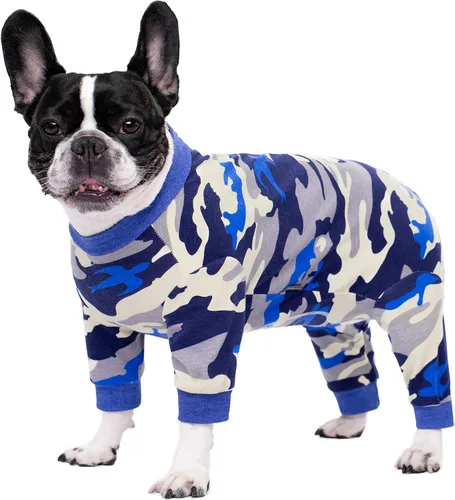 Miniatura 10 de Traje de recuperación quirúrgica para perros pequeños, mameluco para cirugía hembras, pijamas para perros pequeños, pijama de manga larga, vendajes