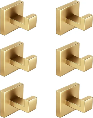 Miniatura 22 de Nolimas Gancho para toallas de baño de acero inoxidable a prueba de óxido, gancho para toallas para colgar en la pared, cuadrado para inodoro, Negro