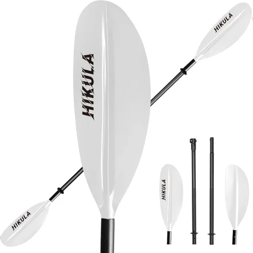 Miniatura 9 de Kayak Paddle 4 Pieces Aluminum Shaft and PP Blade Floating 86.6in/220cm, 90.5inch/230cm Lightweight Oars Gris