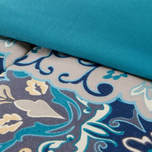 Miniatura 5 de Modern Threads - Juego de edredón de la colección Granada - Microfibra reversible - Elegante juego de cama estampado - Incluye edredón, sábanas