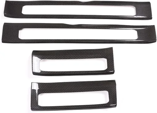Miniatura 2 de Cubierta protectora para el umbral de la puerta interior del automóvil de fibra de carbono 100% real para Mercedes Benz Clase G W463 2019-2020