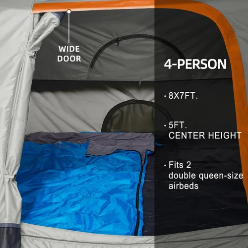 Miniatura 5 de CAMEL CROWN Tents for Camping 4/6 Person Tent Waterproof Easy Setup Backpacking Tents