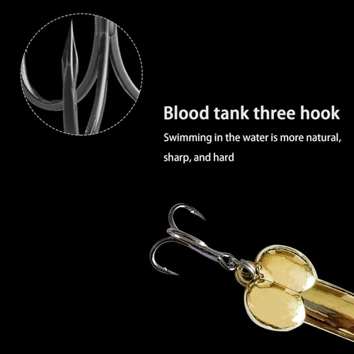 Miniatura 6 de 4Pcs Funny Fishing Lures, Top Water Bass Fishing Lure, Bass Fishing Gear Spinner Baits Freshwater Saltwater Fish Equipment Fish Hook Gift for