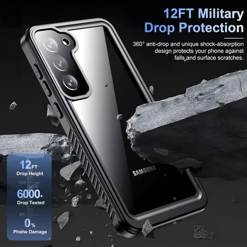 Miniatura 4 de Funda para Samsung Galaxy S23, Impermeable con Protector de Lente y Pantalla Incorporado [Cuerpo Completo Resistente a Golpes][Resistente a Caídas