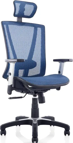 Miniatura 12 de Silla de oficina ergonómica ajustable negra de 53 pulgadas de alto, silla ergonómica de oficina en casa, silla ergonómica con reposacabezas, sillas