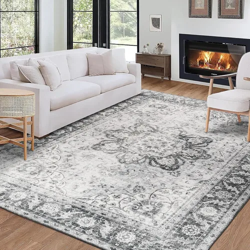Miniatura 25 de ReaLife Rugs Alfombra pasillo lavable a máquina - Sala de estar, dormitorio, baño, cocina, entrada, oficina - Acolchada de pelo bajo, resistente a