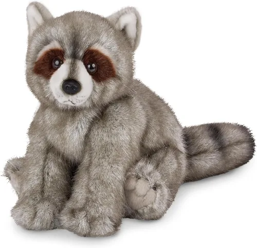 Miniatura 2 de Bearington Reilly - Juguete de peluche de mapache realista de 8 pulgadas con piel suave y detalles realistas, adorables peluches y rellenos