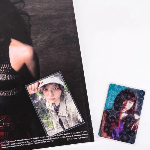 Miniatura 7 de 100 paquetes de fundas para tarjetas de fotos láser estrella Kpop, fundas ultra gruesas de 200 micrones, protector de tarjetas de fotos de ídolos