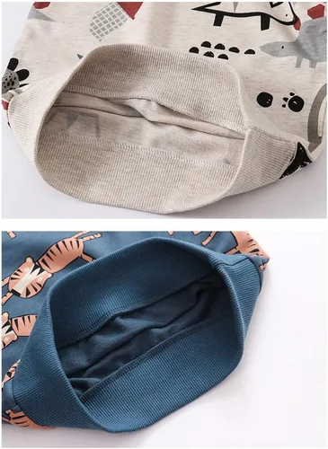 Miniatura 6 de Sudadera de cuello redondo para niños pequeños varones, suéter de algodón de manga larga con estampado de dibujos animados