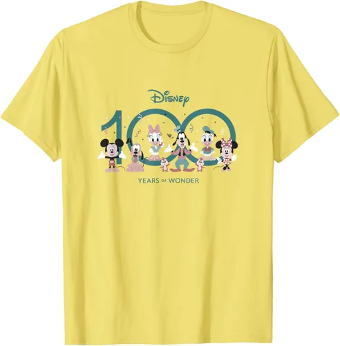 Miniatura 31 de Disney 100 Years of Wonder Mickey & Pals Muted Cute D100 Camiseta, Negro