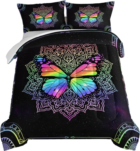 Miniatura 35 de HOSIMA Juego de edredón individual de Axolotl, ropa de cama linda con animales, decoración de habitación para niñas adolescentes, té de leche