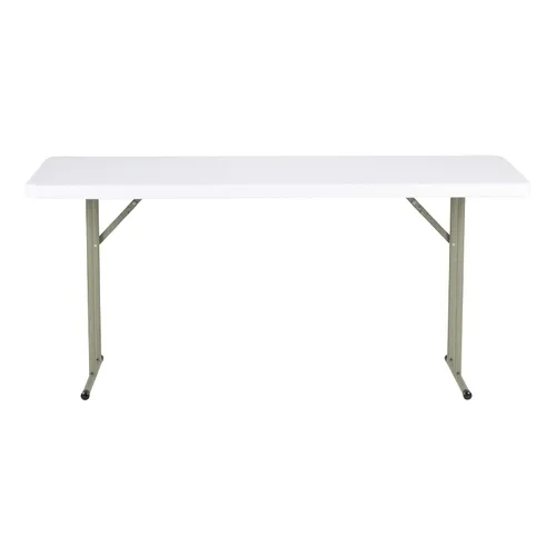 Miniatura 11 de Norwood Commercial Furniture Mesa de entrenamiento plegable para interiores y exteriores, de 5 pies, rectangular, de plástico moldeado por soplado