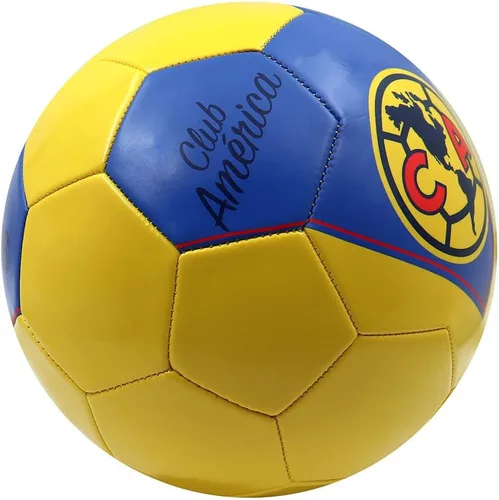 Miniatura 4 de Voit Club América - Balón de fútbol tamaño 5, mercancía oficial de la Liga MX con diseño Heritage Amarillo, pelota de fútbol profesional de 32