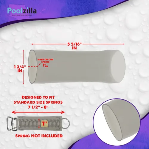 Miniatura 2 de Poolzilla 1 paquete de fundas para cubierta de seguridad para piscina, hechas de vinilo, protegen los resortes y cubiertas de arañazos