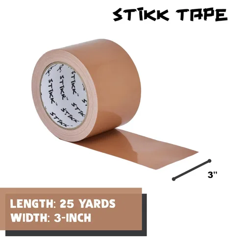 Miniatura 2 de Cinta Adhesiva STIKK - Cinta de Pato Color Miel - 7.6 cm x 22.86 metros - Cinta Resistente para Reparaciones, Proyectos Domésticos - para HVAC Beige