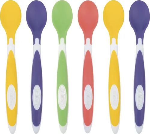 Miniatura 3 de Dr. Brown's cucharas de alimentación para niños pequeños con punta suave, paquete de 24, multicolor
