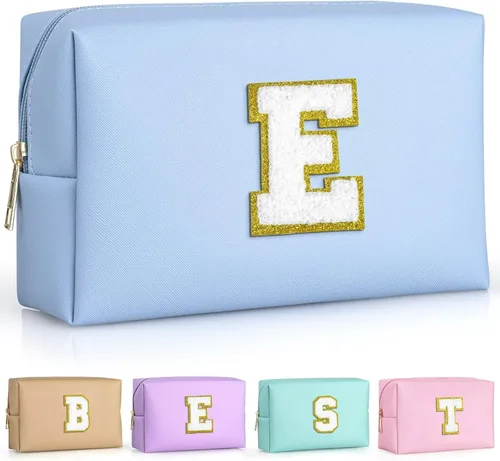 Miniatura 38 de TOPEAST - Bolso de maquillaje para mujer, G Blanco nacarado-rosa