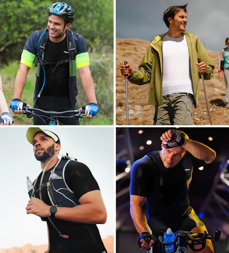 Miniatura 6 de Chalecos para hombremanga corta ciclismo capa base transpirable malla sin mangas Ciclismo capa base bicicleta ultraligera camisetas