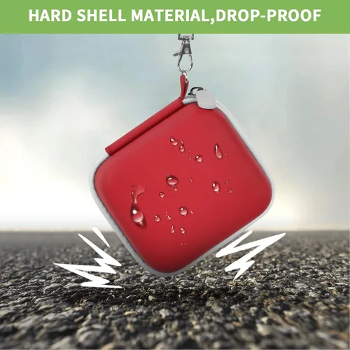 Miniatura 5 de Estuche para Hicober/para Iseyyox/para Ucomx Estación de Carga 3 en 1, Base de Cargador Inalámbrico Magnético Plegable Soporte de Almacenamiento Rojo