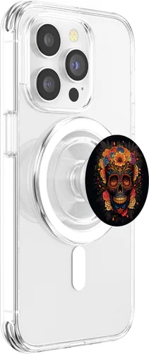 Miniatura 3 de Sugar Skull Floral, Día de los Muertos, Sugarskull PopSockets MagSafe PopGrip para iPhone