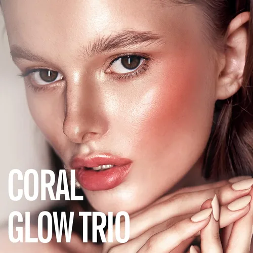Miniatura 5 de KIMUSE Barra multiusos trío para maquillaje facial, barra de rubor en crema para mejillas y labios, barra de contorno y resaltador para maquillaje