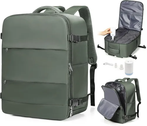 Miniatura 9 de Mochila de Viaje con Sellado al Vacío y Bomba, Mochila Grande de Transporte con Vacío para Hombres y Mujeres, Mochila de Viaje de Compresión al