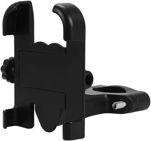 Miniatura 3 de Motorcycle Bike Phone Mount Holder Bracket Cell Phone Stand Handlebar Mirror Clamp Compatible with Most Smartphones(Black)