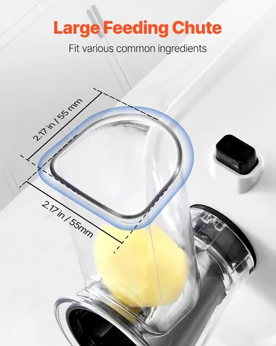 Miniatura 4 de VEVOR Rallador Eléctrico de Queso Fabricante de Ensaladas, Disparador de Ensaladas de 200W, Rebanador Triturador Picador Eléctrico de Vegetales