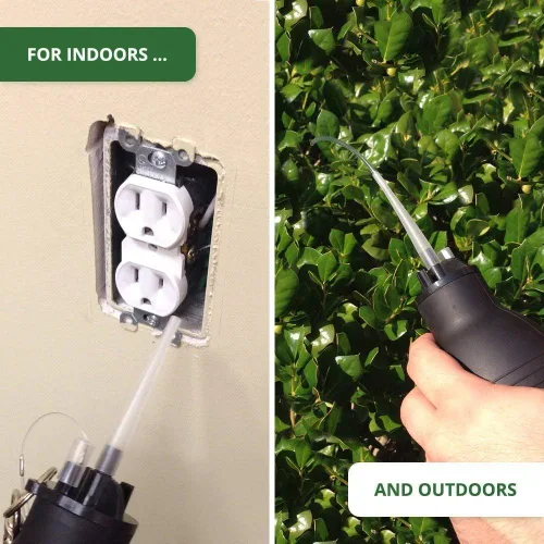 Miniatura 2 de Plumero de tierra de diatomeas, pulverizador de polvo, dispensador aplicador de plumero de jardín con tubo de plástico largo para suministros Con