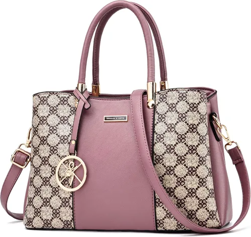 Miniatura 24 de KURGOOL Bolsos y bolsos de mano para mujer, bolso de hombro con asa superior, bolsa de mensajero para mujer