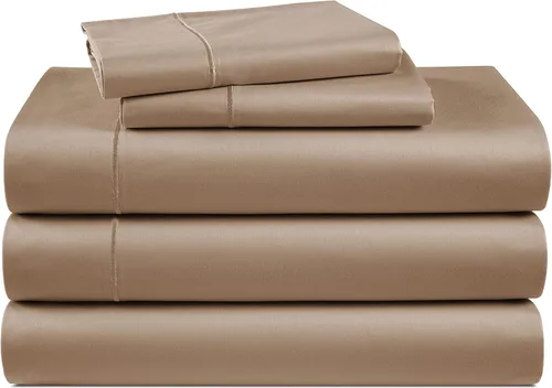 Miniatura 80 de Lane Linen Sábanas 100% de algodón egipcio, tamaño King, naturalmente transpirables y duraderas, cómodas para el invierno, ultra suaves, comodidad