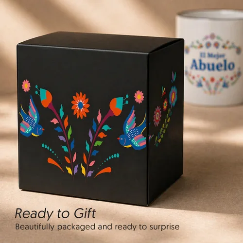 Miniatura 5 de Triple Gifffted Taza de café del mejor abuelo del mundo, El Mejor Abuelo Ideas de regalos en español para Navidad, Día del Padre, Navidad