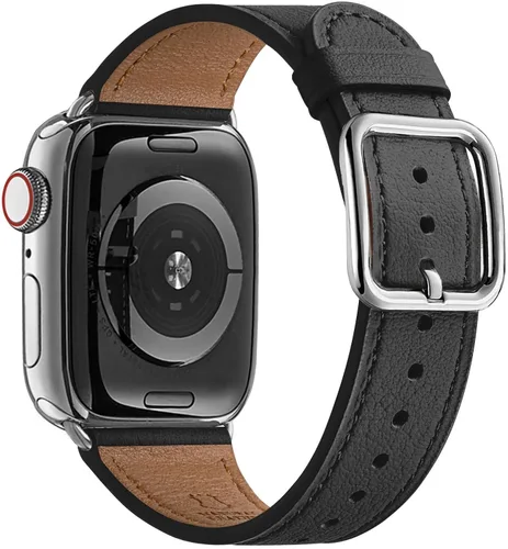 Miniatura 54 de MNBVCXZ Correas de cuero compatibles con Apple Watch para mujeres, correa de repuesto genuina para iWatch Series 11 10 9 8 7 6 5 4 3 2 1 SE 3 SE 2